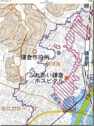 鎌倉市地区別危険個所マップ平成28年8月発行