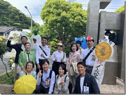 平和行進６参加した議員と市長